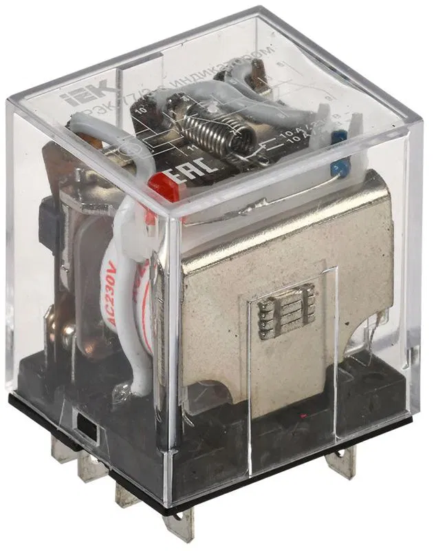 Реле РЭК 77-3(LY3) 10А 230В AC с индикацией IEK RRP10-3-10-220A-LED ONI