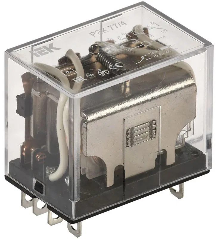 Реле РЭК 77-4 10А 12В AC IEK RRP10-4-10-012A ONI