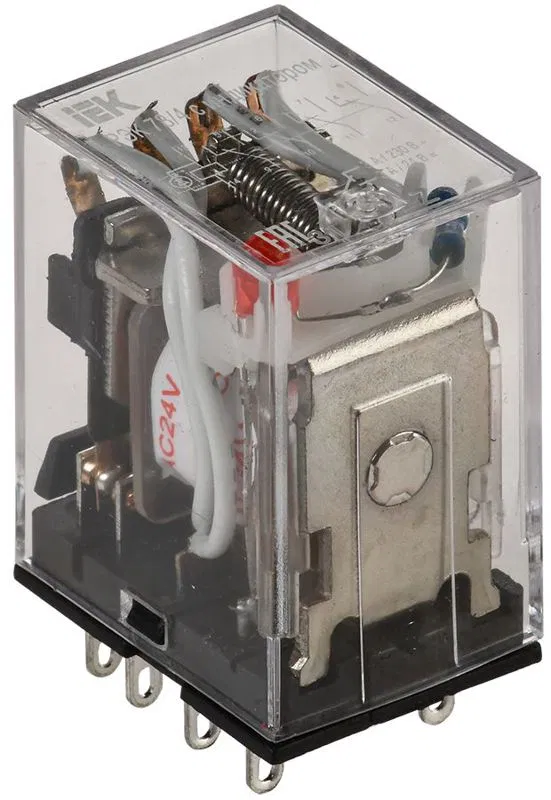 Реле РЭК 78-4(MY4) 3А 24В AC с индикацией IEK RRP20-4-03-024A-LED ONI