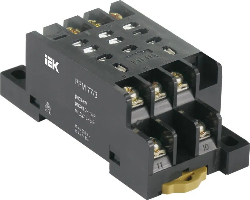 Разъем модульный РРМ78/3(PYF11A) для РЭК78/3(MY3) IEK RRP20D-RRM-3 ONI