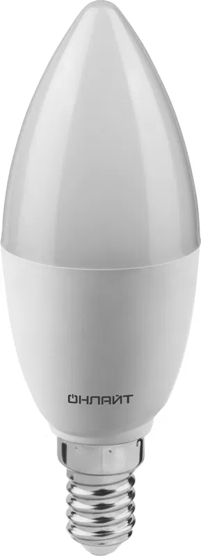 Лампа светодиодная 90 055 OLL-C37-12-230-4K-E14-FR 12Вт свеча 4000К нейтр. бел. E14 1200лм 176-264В ОНЛАЙТ 90055