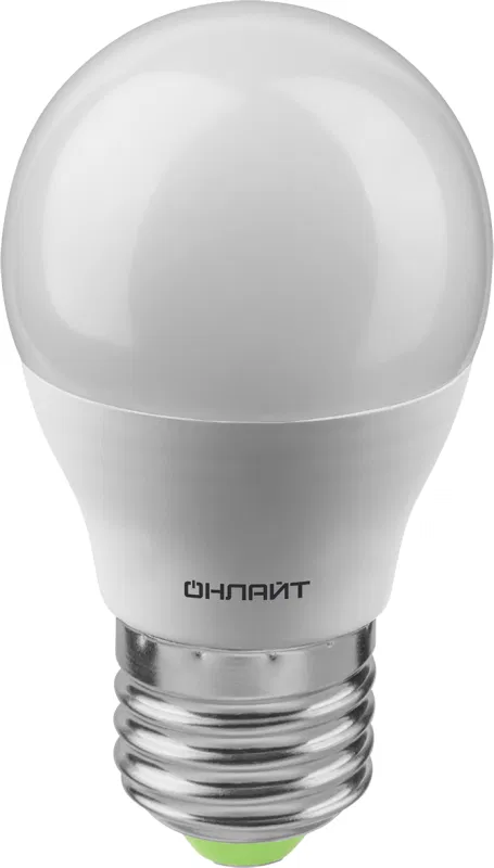 Лампа светодиодная 90 064 OLL-G45-12-230-4K-E27-FR 12Вт шар 4000К нейтр. бел. E27 1200лм 176-264В ОНЛАЙТ 90064