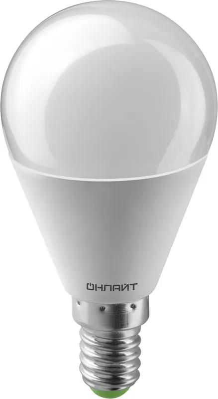 Лампа светодиодная 90 458 OLL-G45-15-230-2.7K-E14-FR 15Вт шар 2700К тепл. бел. E14 1500лм 176-264В ОНЛАЙТ 90458