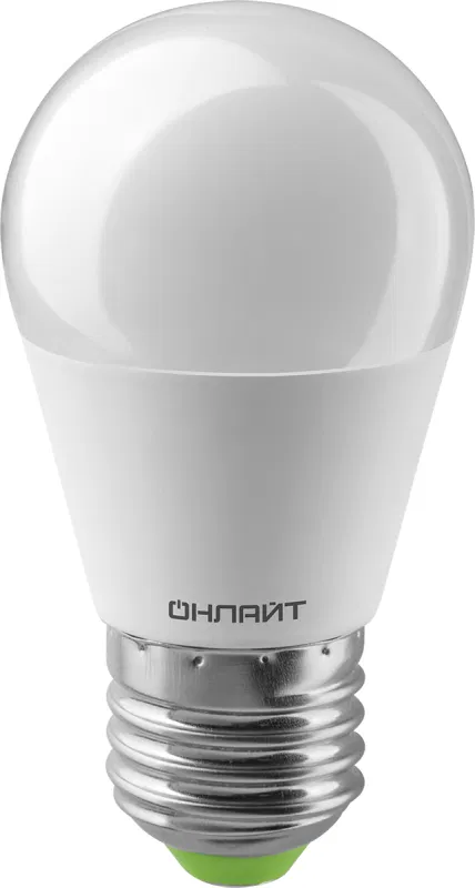 Лампа светодиодная 90 463 OLL-G45-15-230-6.5K-E27-FR 15Вт шар 6500К холод. бел. E27 1500лм 176-264В ОНЛАЙТ 90463