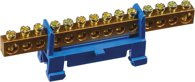 Шина нулевая 90 740 OBB-M69-14P-B на DIN-изоляторе "стойка" ОНЛАЙТ 90740