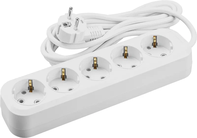 Удлинитель 5х3м с заземл. 16А IP20 90 801 OPE-S-05-300-E-3x1 бел. ОНЛАЙТ 90801