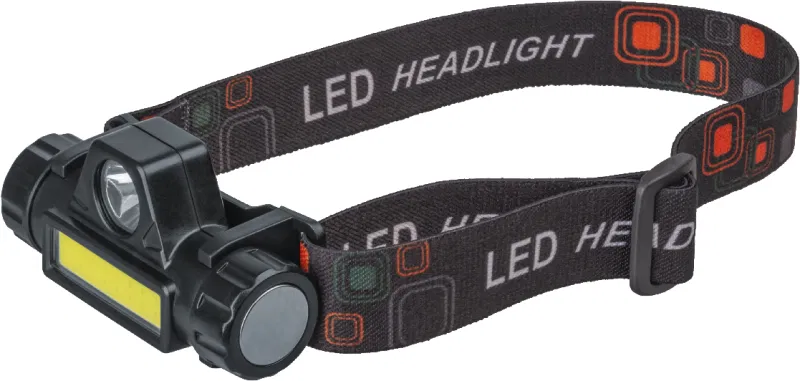 Фонарь светодиодный налобный 90 857 OPT-H01-ACCU 1CREE LED 5Вт+1COB 3Вт 2реж. Li-Ion ОНЛАЙТ 90857