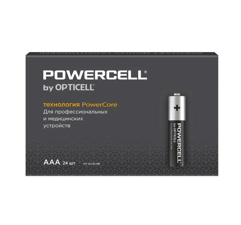 Элемент питания алкалиновый AAA/LR03 (уп.24шт) Powercell Opticell 6090004