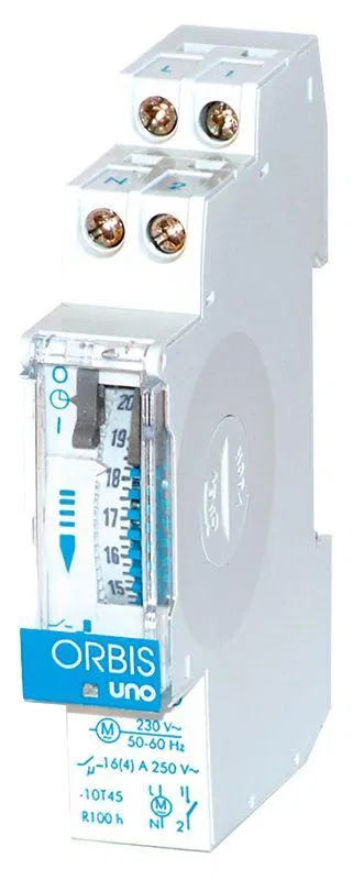 Таймер модульный UNO QRD программа 24ч шаг 15мин Orbis OB400232