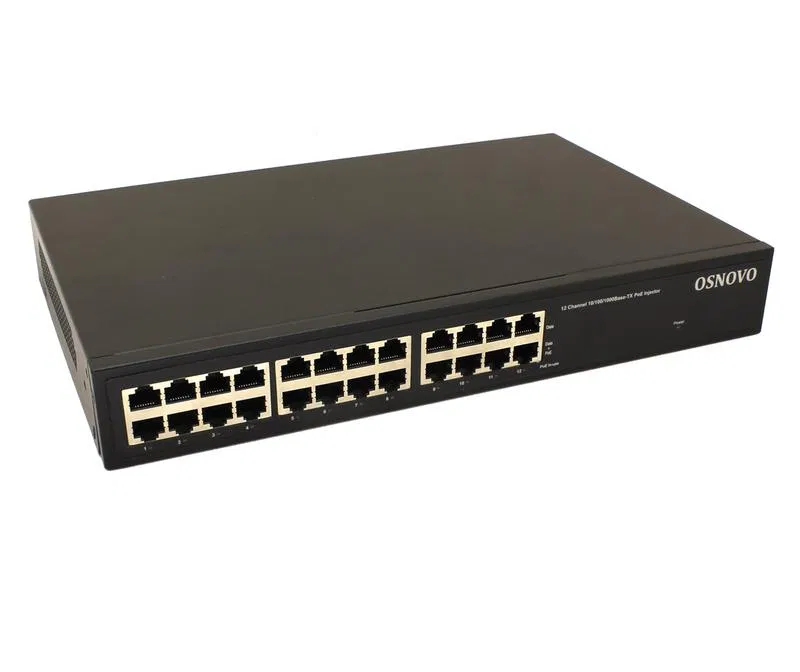 Инжектор PoE Midspan-12/180RG Gigabit Ethernet на 12 портов OSNOVO 13799