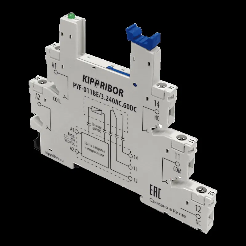 Колодка для реле 1-конт PYF PYF-011BE/3.240AC.60DC ОВЕН 104153