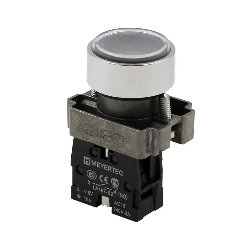 Кнопка плоская 1NO IP67 металл MTB2-BAF21 черн. ОВЕН 132646