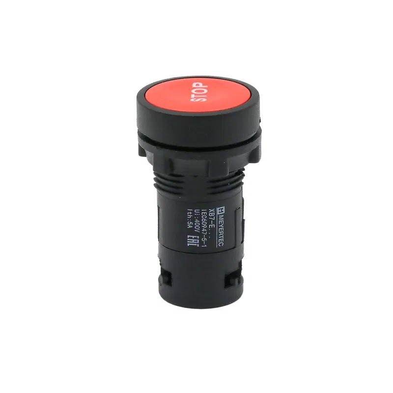 Кнопка плоская маркировка "STOP" 1NC IP54 пластик MTB7-EA41622 красн. ОВЕН 132676