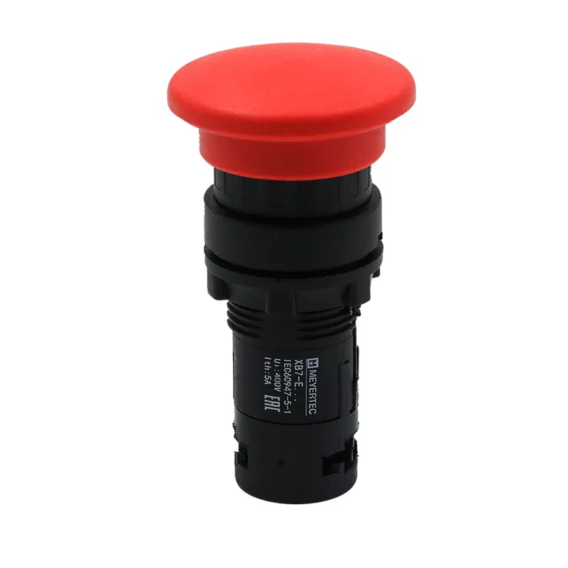Кнопка грибовидная 40мм 22мм 1NC IP54 пластик MTB7-EC42 красн. ОВЕН 132699