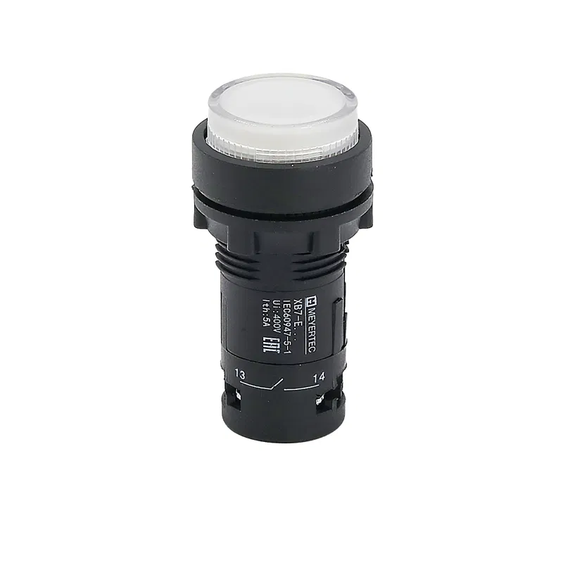 Кнопка выступающая с подсветкой 1NO 220В AC IP54 пластик MTB7-EW31616 бел. ОВЕН 132716
