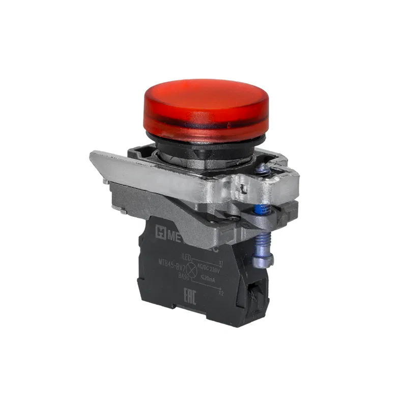Лампа сигнальная 220В AС/DC IP65 металл MTB4-BV743 красн. ОВЕН 137216