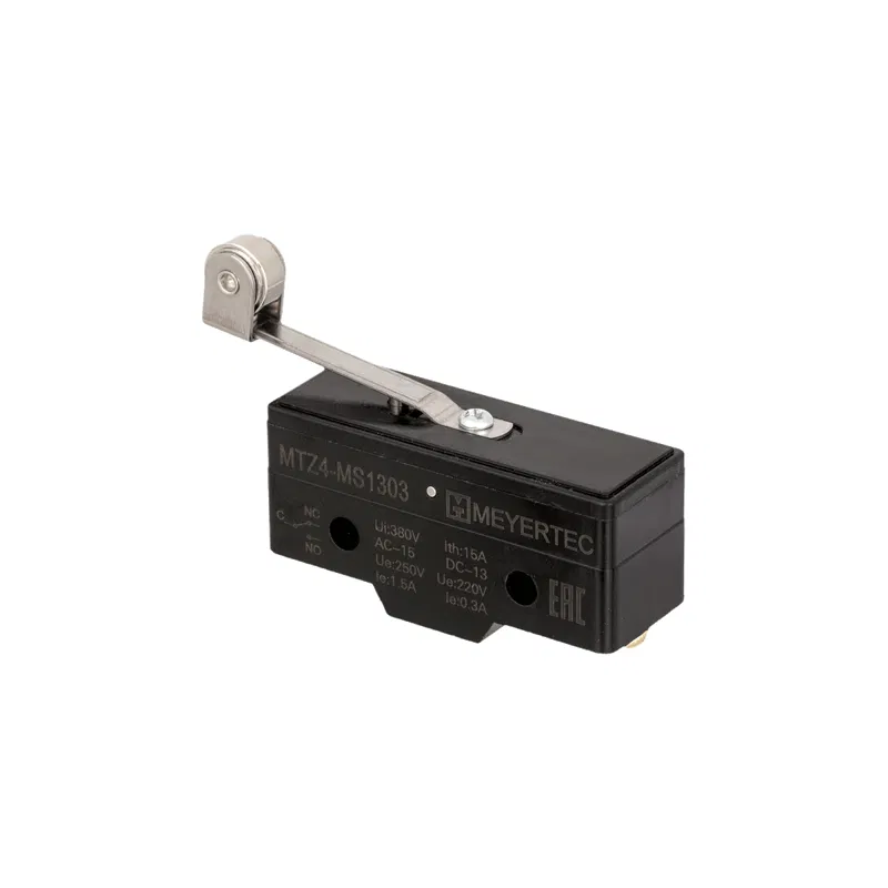 Мини-выключатель концевой MTZ4-MS1303 IP40 рычаг обратный с роликом ОВЕН 150777