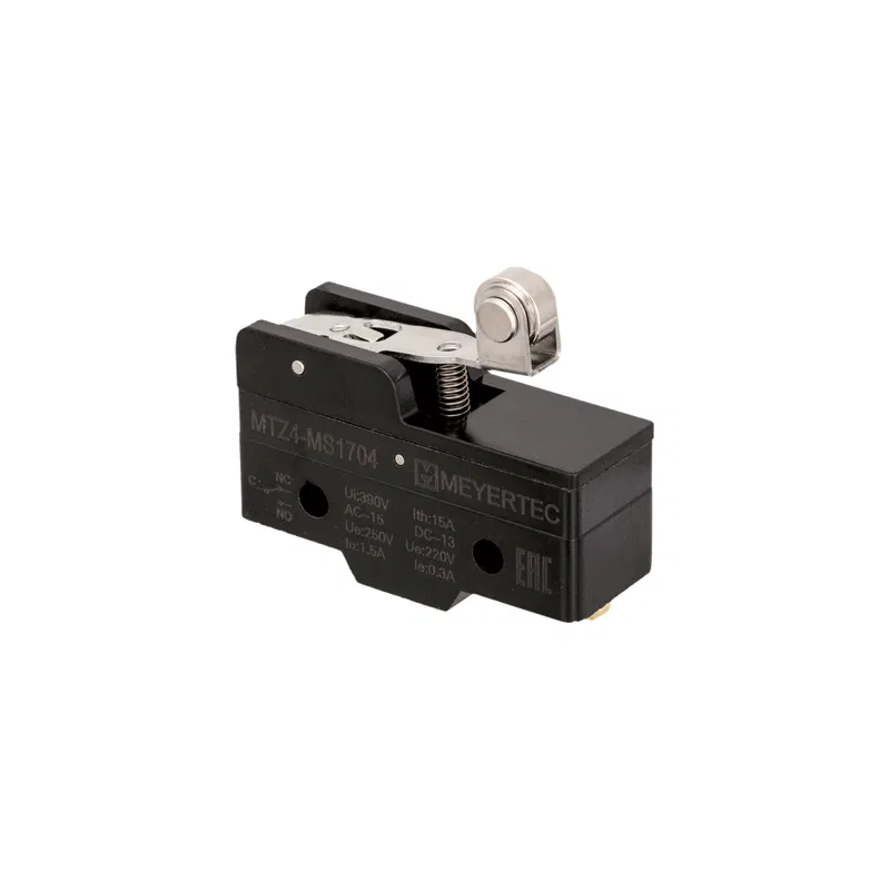 Мини-выключатель концевой MTZ4-MS1704 IP40 рычаг с роликом укороченный ОВЕН 150786