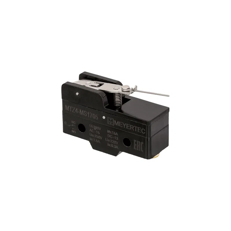 Мини-выключатель концевой MTZ4-MS1705 IP40 рычаг с утоньшением ОВЕН 150787