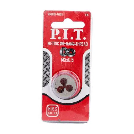Плашка метрическая M3х0.5мм P.I.T. AMED07-M305