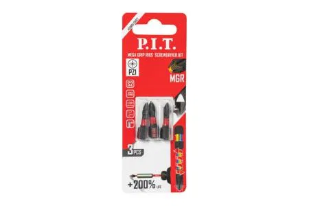 Бита ударная магнитная PZ1х25мм IMPACT торсионная зона (уп.3шт) P.I.T. ASDR01-25PZ1
