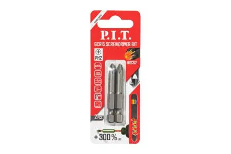 Бита PH2х50мм сталь GCR15 (уп.2шт) P.I.T. ASDR05-50PH2