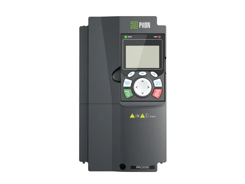 Преобразователь частоты тип PAC0350 Phd 7.5кВт Ihd 185А Pn 11кВт In 25А 400В IP20 PitON PAC0350X018A5X3