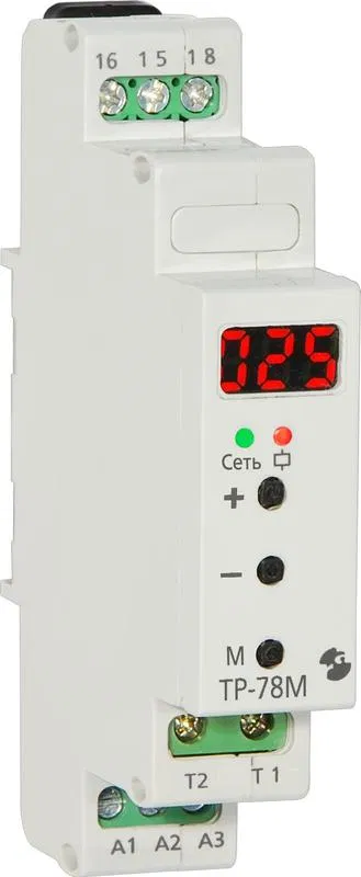 Реле температурное ТР-78М без датчика -20...+10град.C 24В 50Гц/пост. 220В 50Гц индикация значения темп. управление обогревом водостоков макс. коммутируемый ток 16А 1п УХЛ4 Реле и Автоматика A8223-34123007
