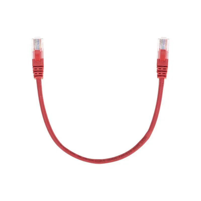 Патч-корд U/UTP CAT 5e RJ45-RJ45 26AWG LSZH красн. 0.3м Rexant 02-0103-03