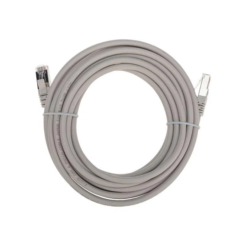 Патч-корд F/UTP кат.6 RJ45-RJ45 26AWG LSZH 5м сер. Rexant 02-0210-5