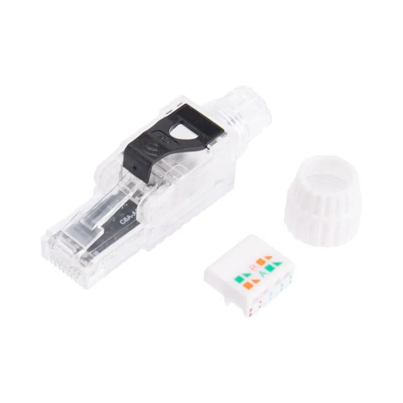 Разъем RJ45(8P8C) полевой заделки под витую пару UTP кат.6 50микродюйм PRO Rexant 02-0281