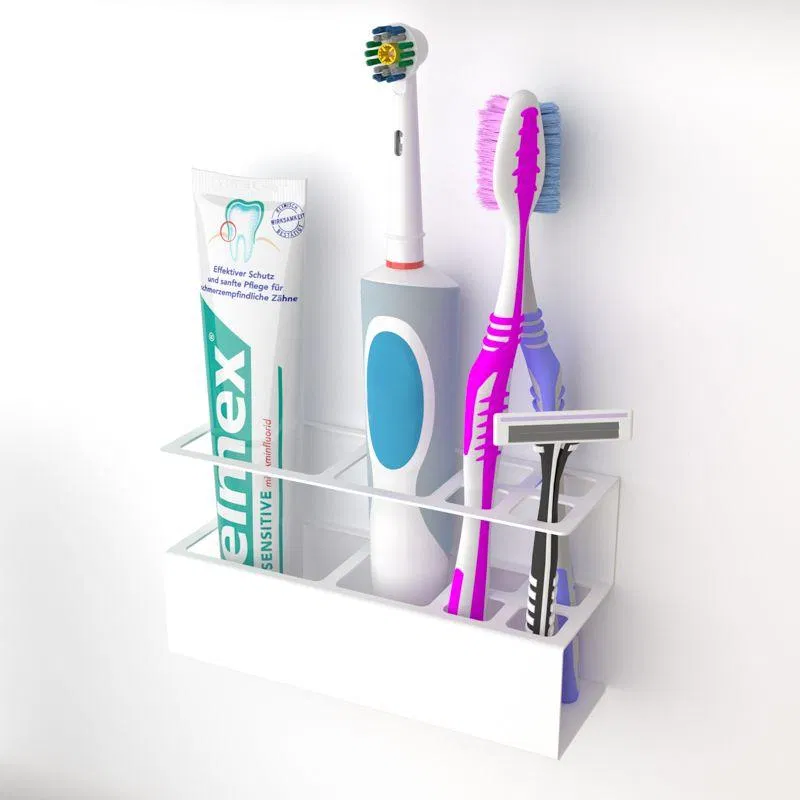 Держатель для хранения зубных щеток и аксессуаров для ванны бел. Rexant 38-0704