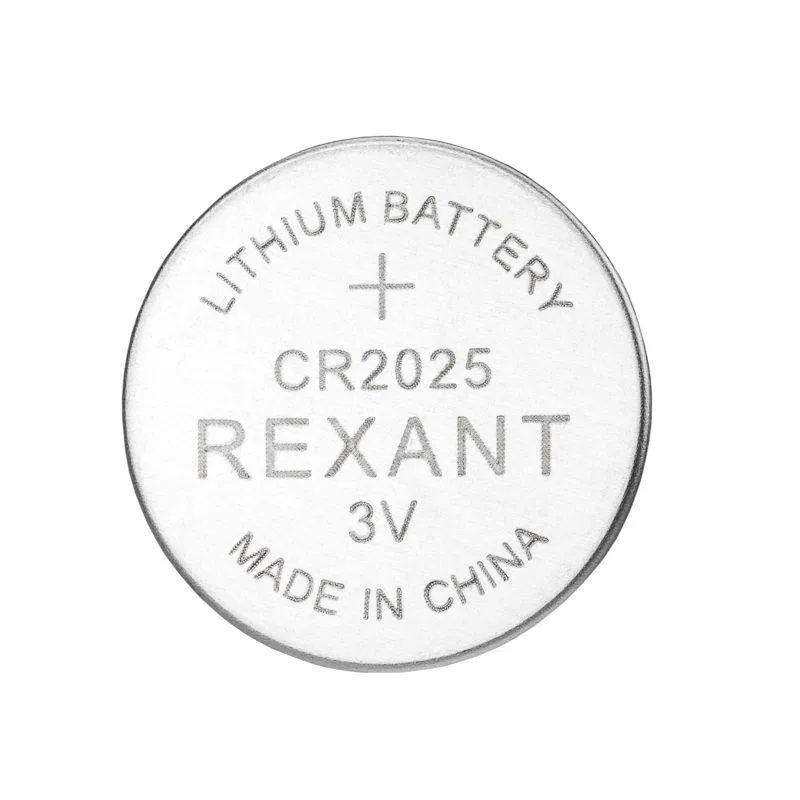 Элемент питания литиевый CR2025 3В (блист.5шт) Rexant 39-1107