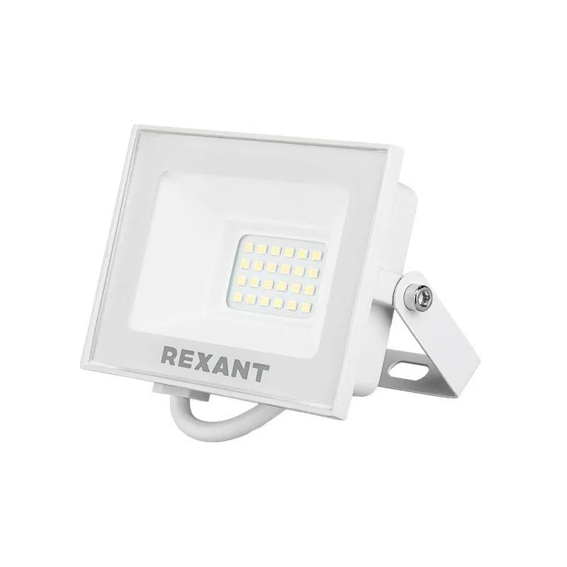 Прожектор СДО 30Вт 2400лм 5000К бел. корпус Rexant 605-025