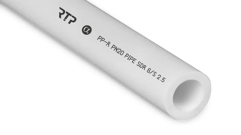 Труба PPR 50х8.3 PN20 бел. (дл.2м) RTP 14147