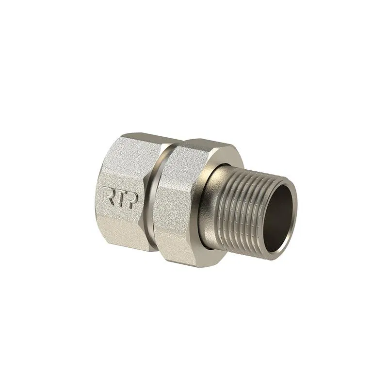 Американка прямая латунь 1/2дюйм никель RTP 25190