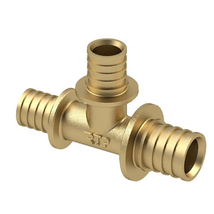 Тройник переходной аксиальный латунь 40х20х40 желт. RTP 29314