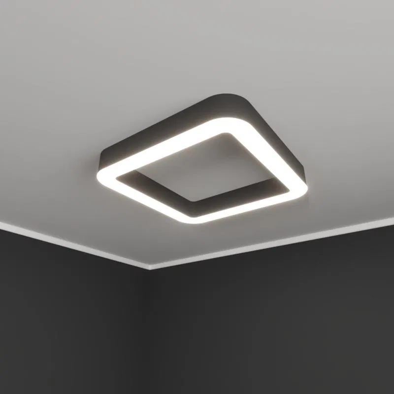 Светильник светодиодный RVE-LBX-HOLE-BOX-SOFT-1950-N 192Вт 4000К 1950х1950х100мм накладной шир. рассеив.=80мм бел. RVElektro RVE00002020