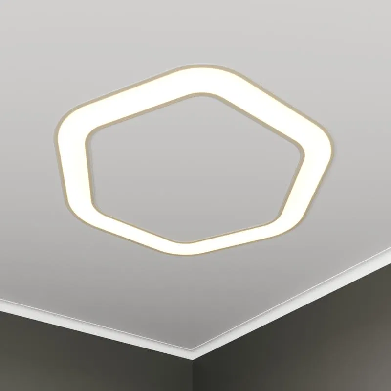 Светильник светодиодный RVE-LBX-HOLE-HEXA-SOFT-1030-V 78Вт 4000К 1030х950х100мм S80мм шестиугольник закругл. с отверст. встраив. бел. RVElektro RVE00002973