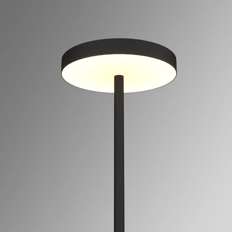 Светильник светодиодный RVE-LBX-CIELO-2150х600-T 42Вт 4000К 600х600х80мм торшер круг вниз напольный стойка 2060х400мм черн. RVElektro RVE00003334