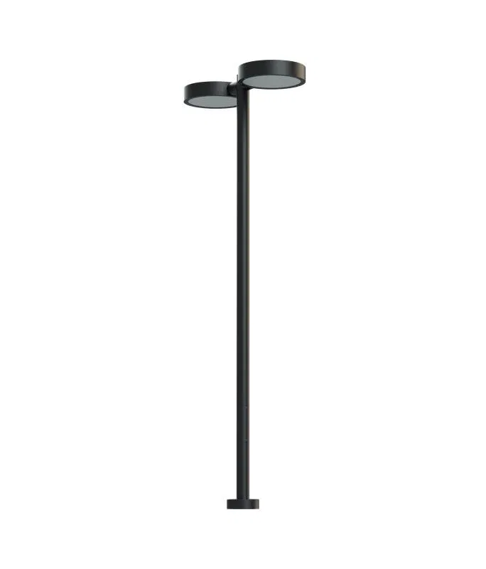Комплекс осветительный КСдУ 03-080-017 IP65 "Сегмент Т 2х40" 460/3000 1049х380х3000мм 80Вт 12180лм садово-парковый SALUX КУ-03-080-017-2Т