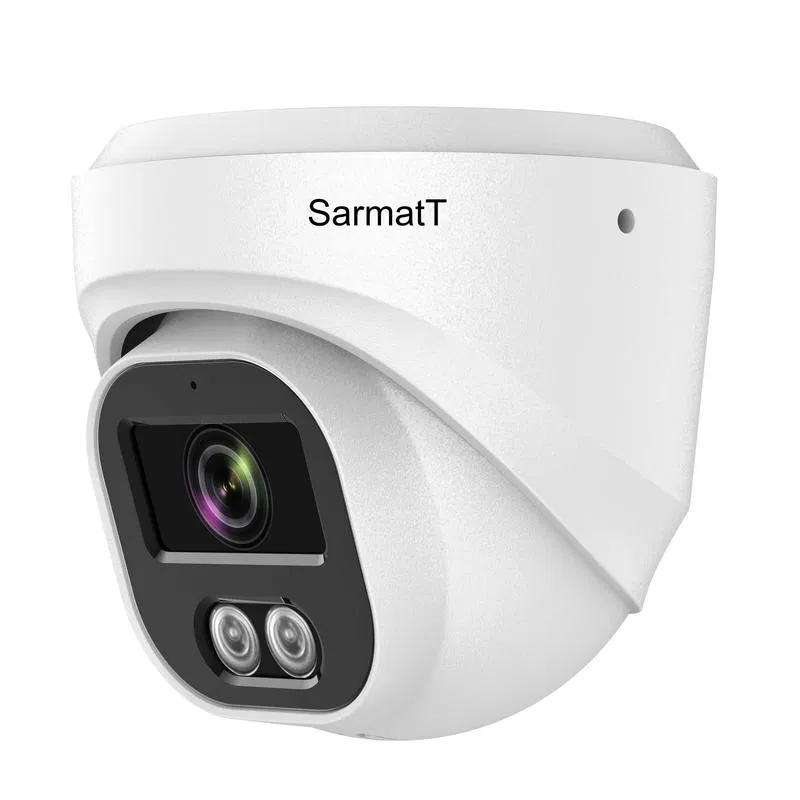 Видеокамера купольная вандалозащ. 4MP IP с ИК подсветкой SR-ID40F28IRXSDM IP 67 -30град.C-60град.C металл бел. SarmatT ПО-00005678