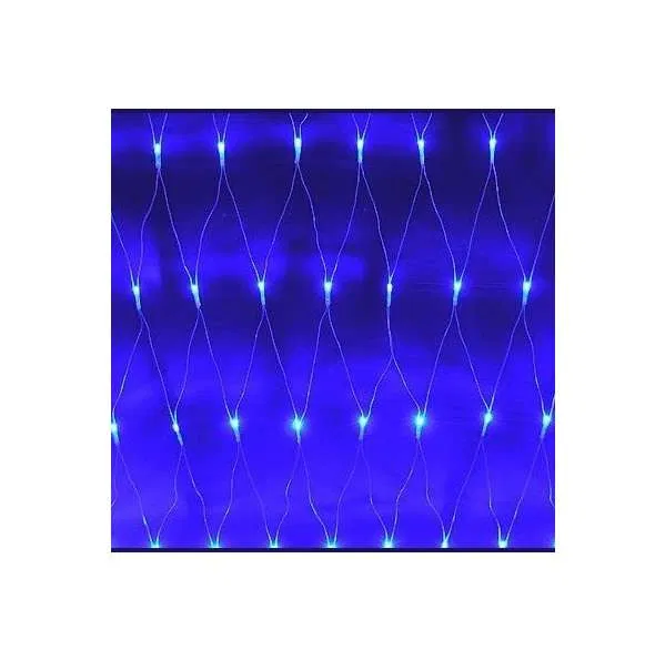 Гирлянда сеть 2.0х1.5м NTLD300-B-E-F 10% мигающих LED B уличная IP44 син. SHLights 4690601034793