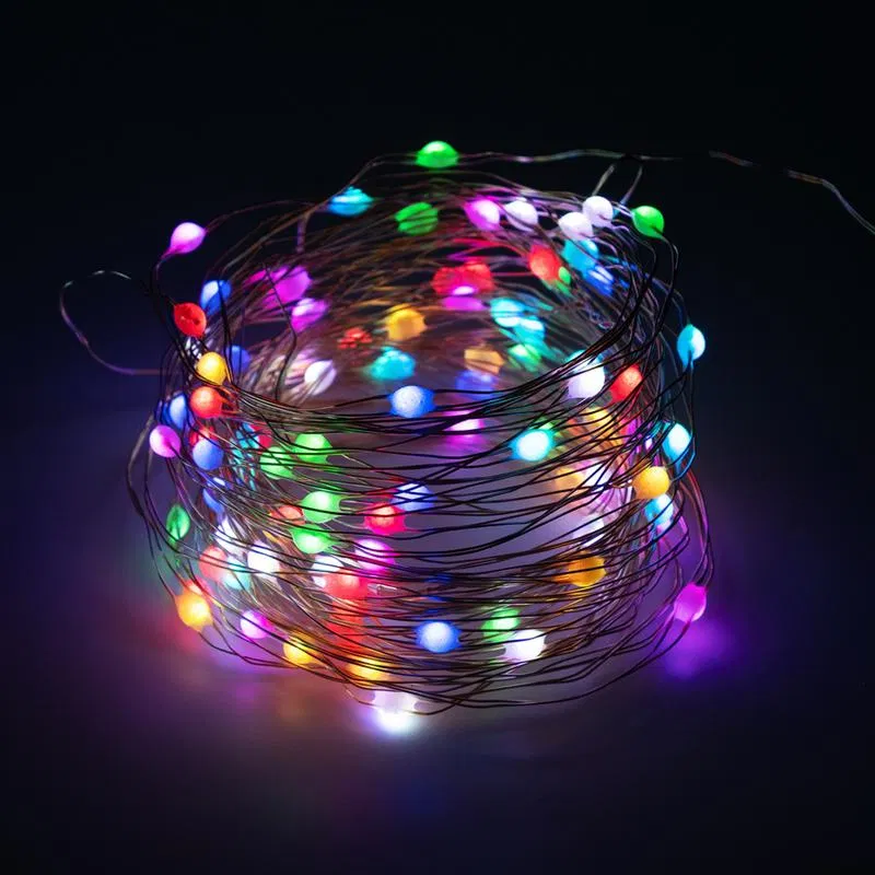Гирлянда "Нить" ILDM096RGB-C-USB-RC 96 RGB минисветодиодов 9.6м с контроллером для помещений пульт SHLights 4690601049971