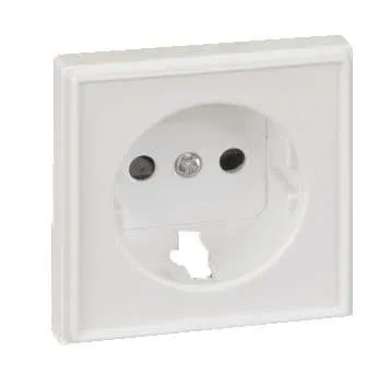 Накладка розетки Simon27 Scudo с заземл. сер. 2705041-063