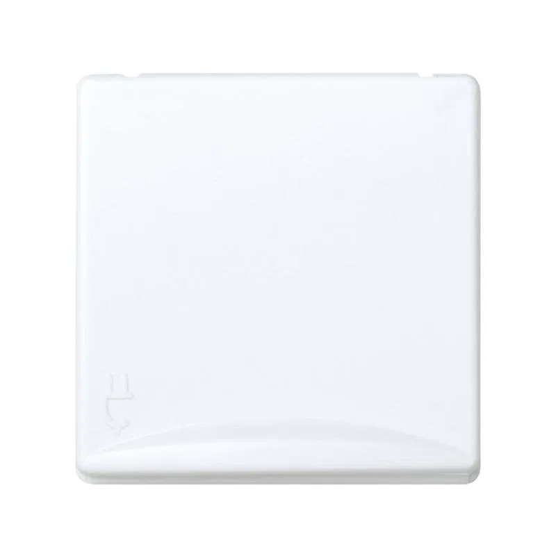 Розетка 1-м СП 2мод. Simon 27 16А IP40 2P+E с заземл. защ. шторки с откидн. крышкой широкий модуль механизм бел. Simon 27490-35