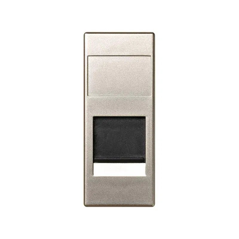 Адаптер на 1 RJ45(12) коннектор 75528; 75540; 75541; 75544-39 узкий защ. шторки Simon82 Centralizations шампань 82585-64