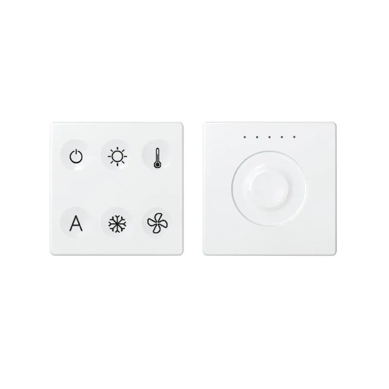 Комплект выключателя 6-кл. сенсорн. + регулятор Т1 KNX; RJ12 бел. Simon82 Sense 8400673-030