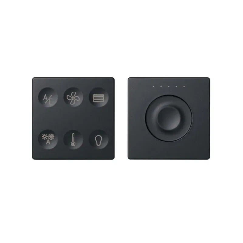 Комплект выключателя 6-кл. сенсорн. + регулятор Т2 KNX; RJ12 графит Simon82 Sense 8400674-038