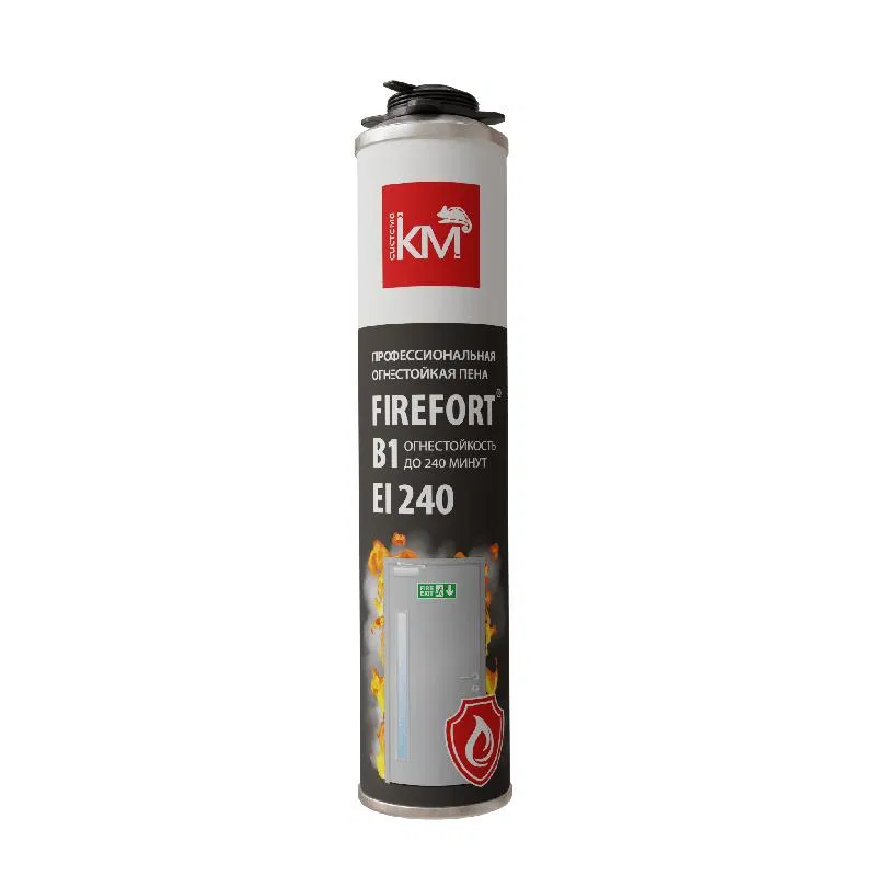 Пена монтажная огнестойкая FIREFORT B1 KM-FF-POM-B1 750мл КМ LO43490 СИСТЕМА КМ